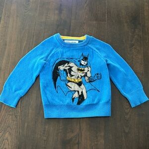 Baby GAP + Junk Food Batman Sweater Toddler Kids Size 18 to 24 Months